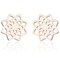 Mandala Women’s Stud Earrings rose gold