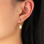 Compass Hoop Earrings Compass Rose Women
