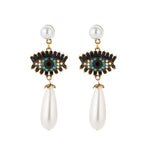 Greek Turkish Blue Evil Eye Earrings Mataki Matiasma style 2