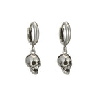 Skull Hoop Earrings