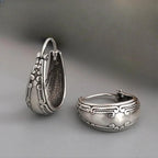 Vintage Ethnic Hoop Earrings