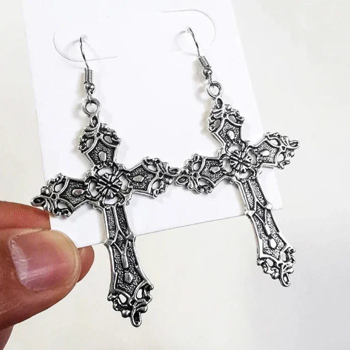 Cross Earrings Gothic Style Women's style 