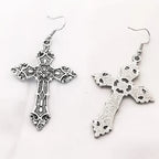 Cross Earrings Gothic Style Women's