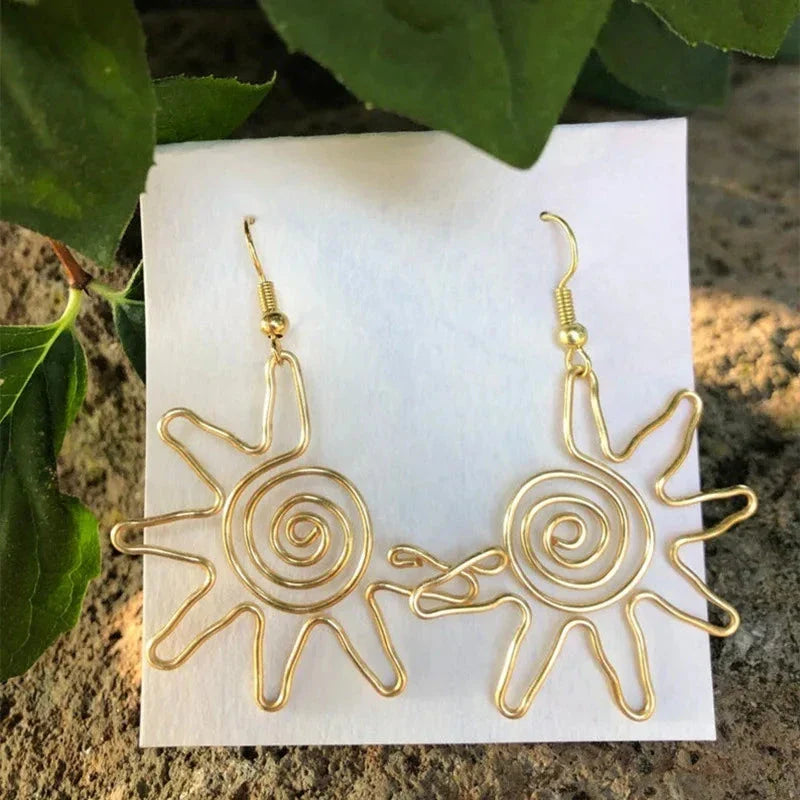 Sun Drop-Style Earrings