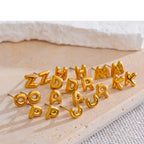 Personalized earrings with initial 