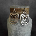 Ethnic Geometric Drop Earrings
