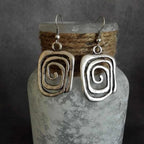 Ethnic Geometric Drop Earrings