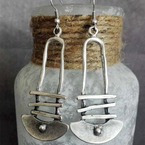 Ethnic Geometric Dangle Earrings