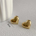 Women's Heart Stud Earrings 
