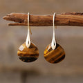 Women's Tiger's Eye Earrings Gold
