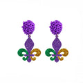 Women's Dangle Earrings Fleur De Lys