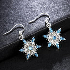 Women’s Zircon Snowflake Dangle Earrings Style 1