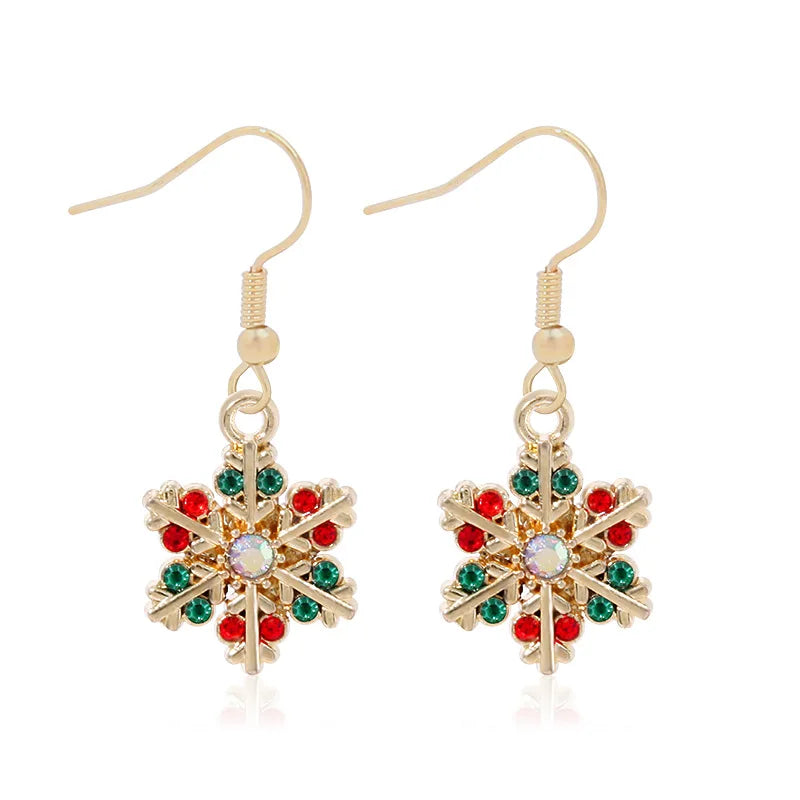 Women’s Zircon Snowflake Dangle Earrings Style 3