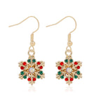 Women’s Zircon Snowflake Dangle Earrings Style 3