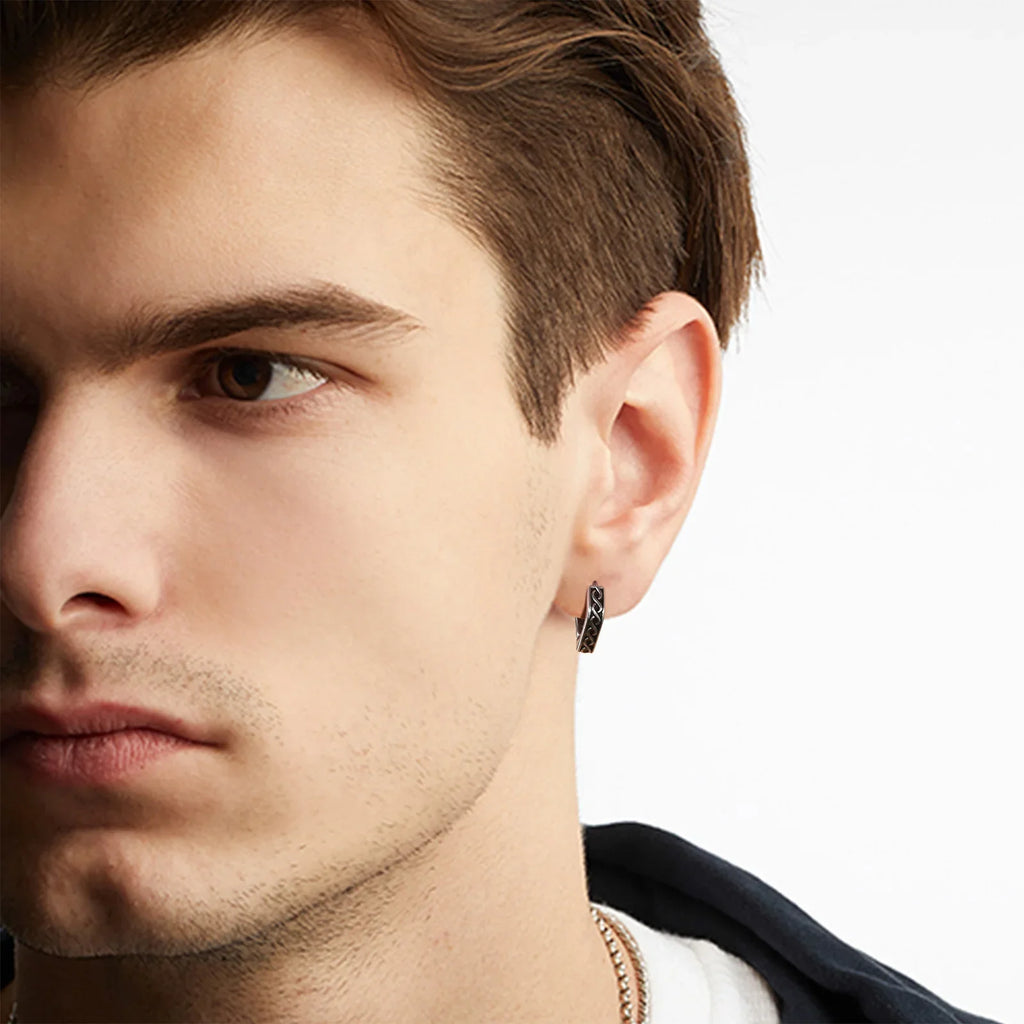 Viking Geometric Earrings for Men3 4