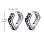 Viking Geometric Earrings for Men3