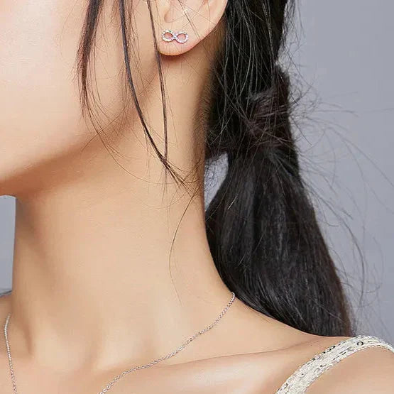 Multicolour Infinity Earrings