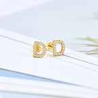 Initial earrings