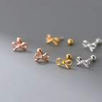Minimalist bow earrings