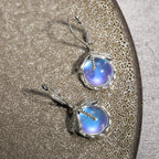 Butterfly and Moonstone Drop Earrings