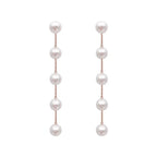 Drop Earrings with White Pearls
