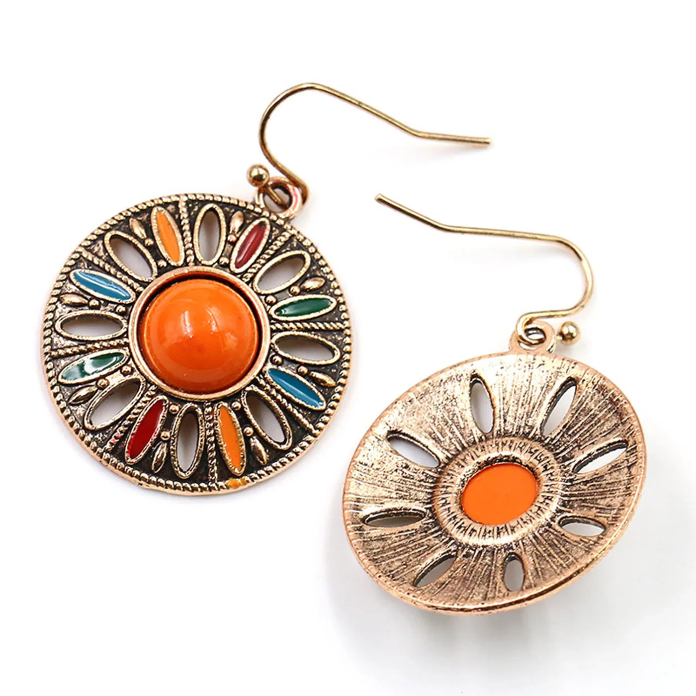 Multicolored Bohemian Dangle Earrings