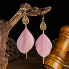 Bohemian Feather Drop Earrings 6