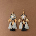Bohemian Feather Drop Earrings 3