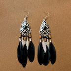 Bohemian Feather Drop Earrings 5