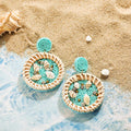 Shell Cowrie Dangle Earrings