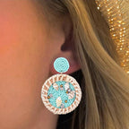 Shell Cowrie Dangle Earrings
