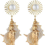 Shell Conch Drop Earrings