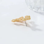 Gold or Silver Coral Drop Earrings gold