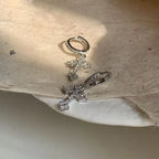 Dangle Christian Cross Zircon Earrings