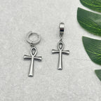 Ankh Cross Dangle Earrings 1