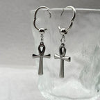 Ankh Cross Dangle Earrings 2