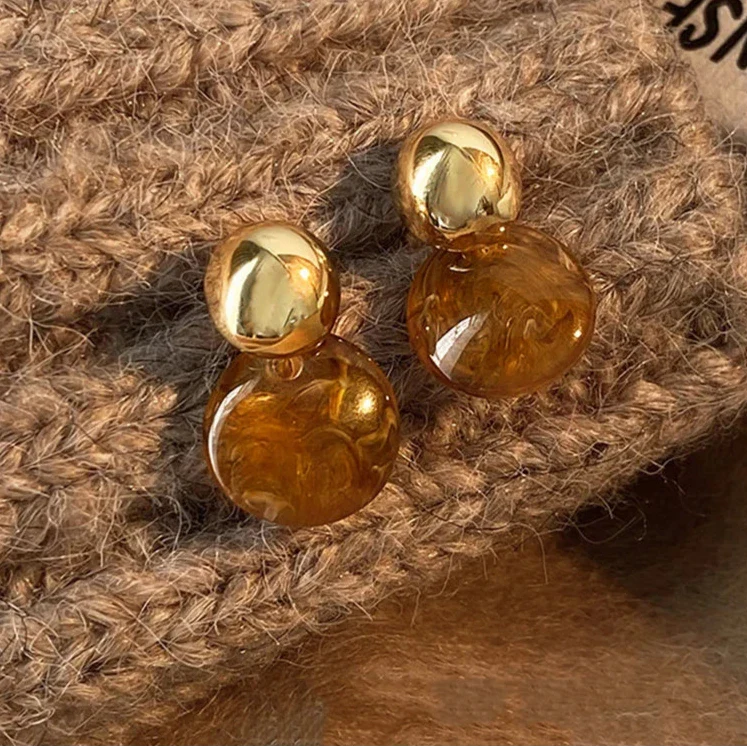 Tiger Eye Protection Dangle Earrings