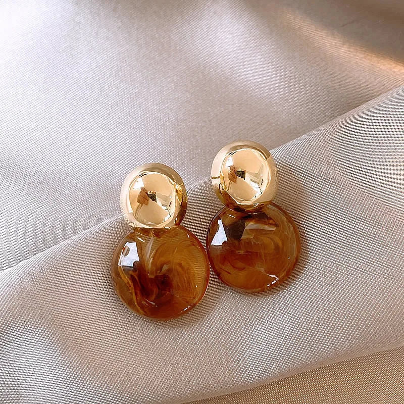 Tiger Eye Protection Dangle Earrings