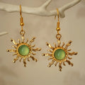 Vintage Sun-Style Dangle Earrings