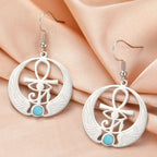 Egypt Dangling Earrings Eye of Horus Oudjat silver