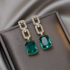 Women's Emerald Drop Earrings