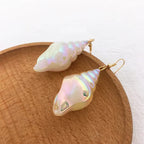 Shell Snail Mother-of-Pearl Drop Earrings