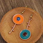 Atypical Ethnic Drop Earrings