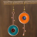 Atypical Ethnic Drop Earrings