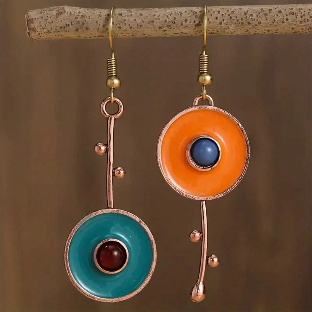 Atypical Ethnic Drop Earrings