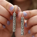 Vintage-Style Ethnic Dangle Earrings