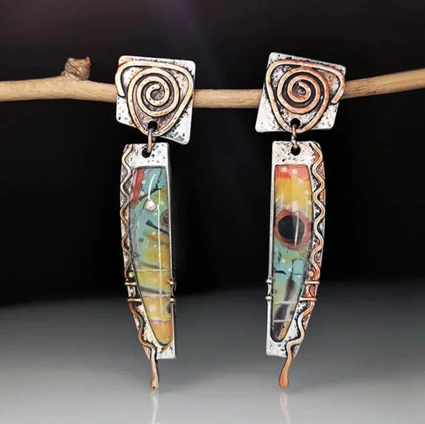 Ethnic Tribal Drop Earrings