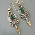 Ethnic Style Women's Dangle Earrings Gold
