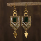 Ethnic Style Women's Dangle Earrings Gold