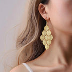 Women's Leaf Drop Earrings gold